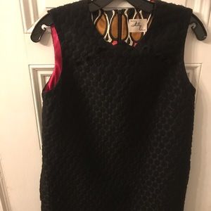 Mini milky dress black brocade